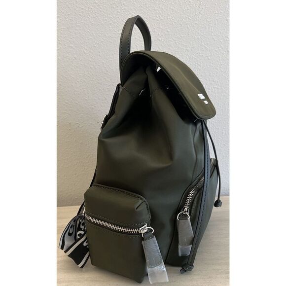 GUESS NL889431 ABERNATHY NYLON OLIVE BACKPACK TOTE BAG - Picture 14 of 15